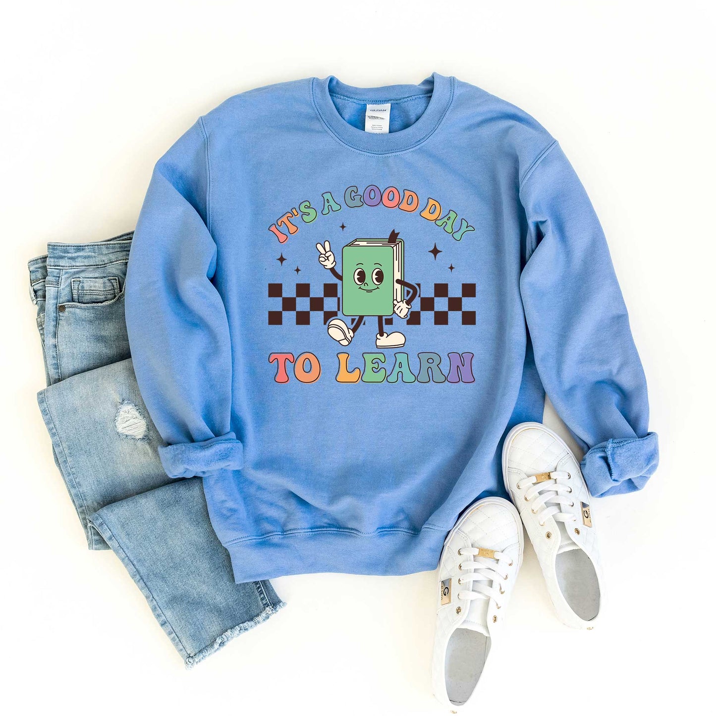 It's A Good Day To Learn Checkered | Sweatshirt