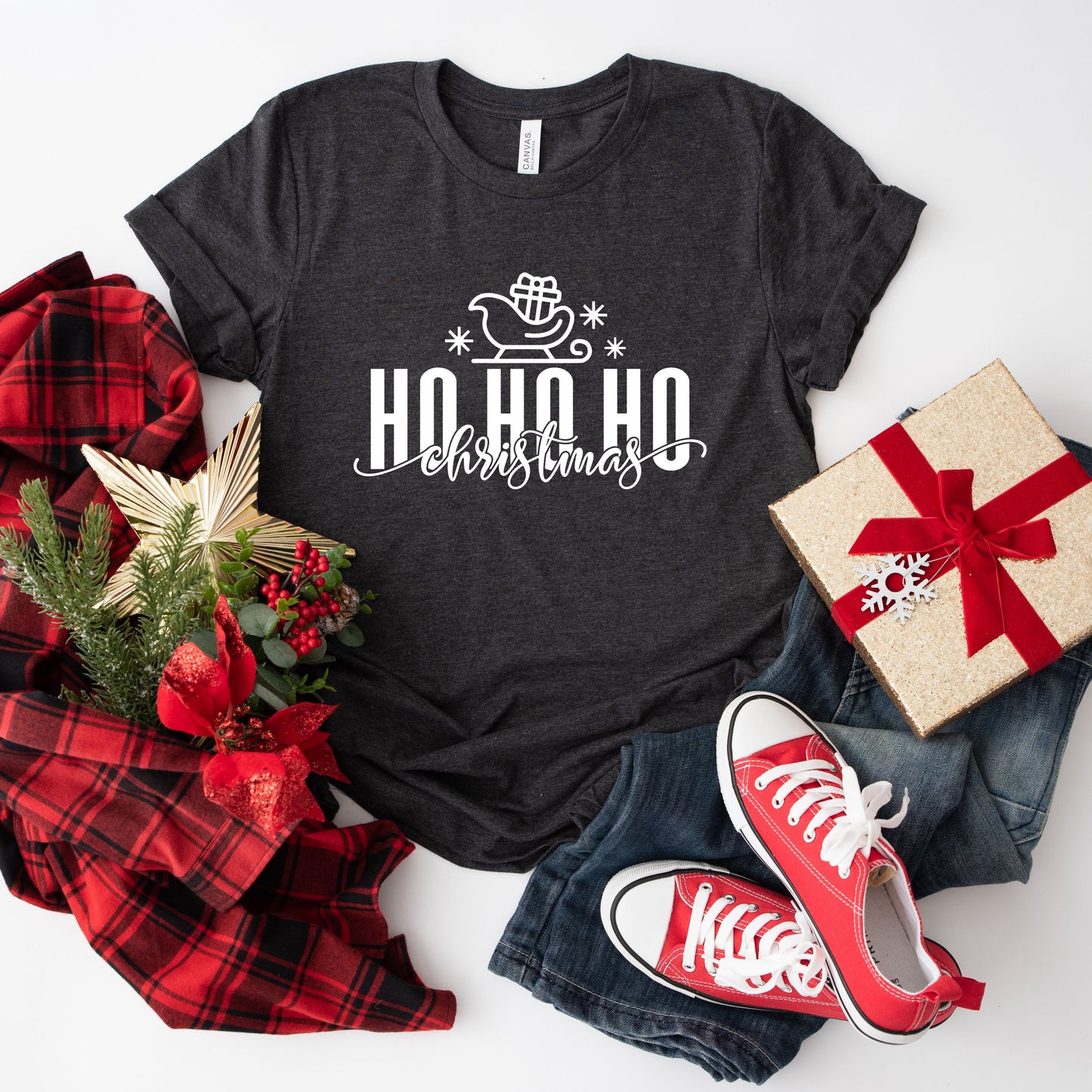 Sleigh Ho Ho Ho | Short Sleeve Graphic Tee