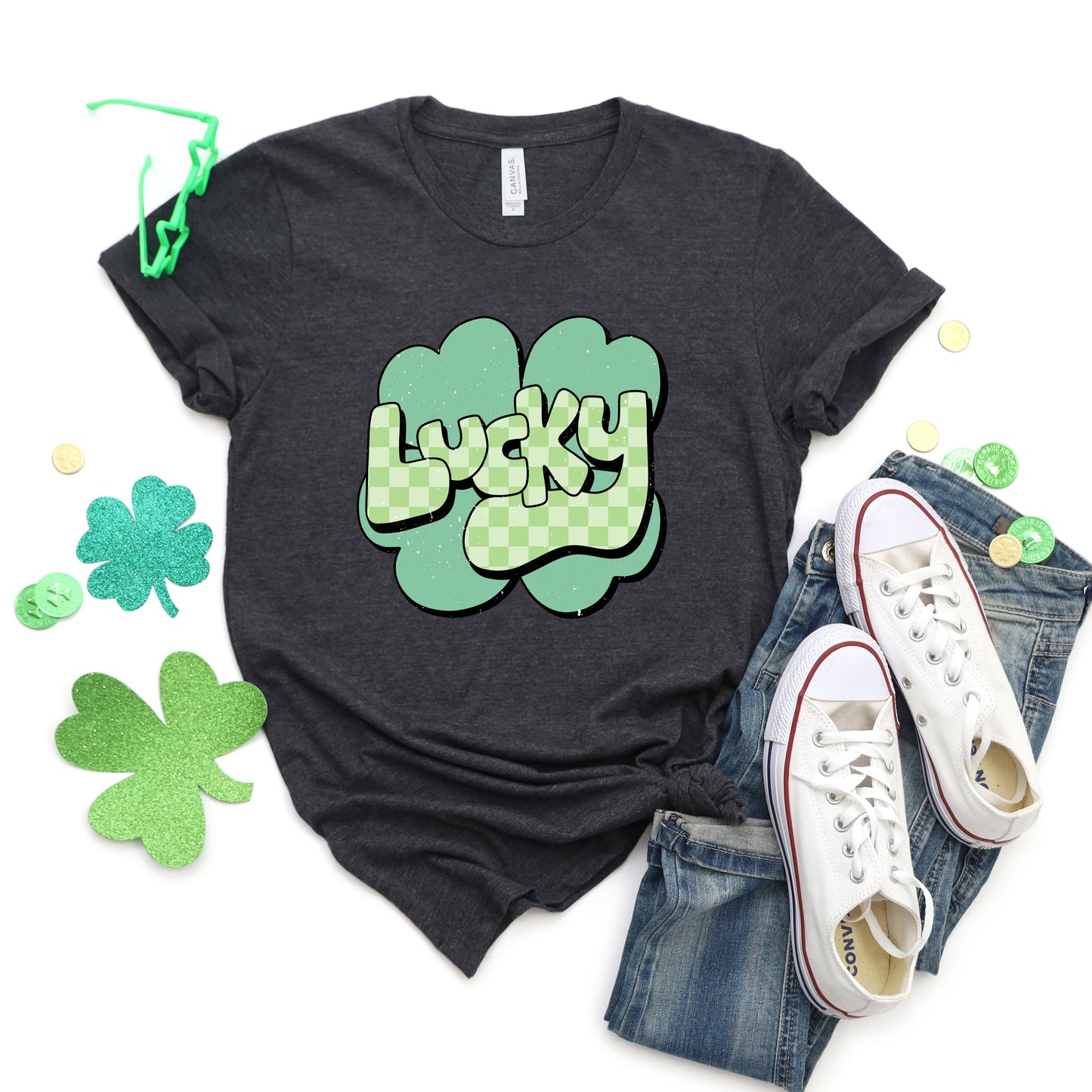 Lucky With Clover | Short Sleeve Crew Neck