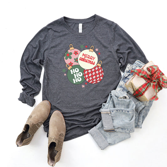 Christmas Ornaments | Long Sleeve Crew Neck