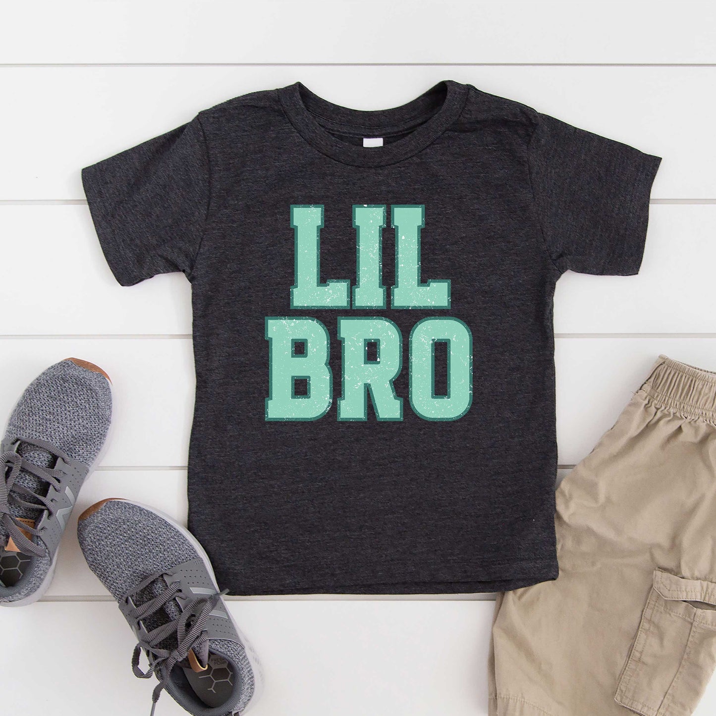 Lil Bro Distressed | Youth Graphic Short Sleeve Tee