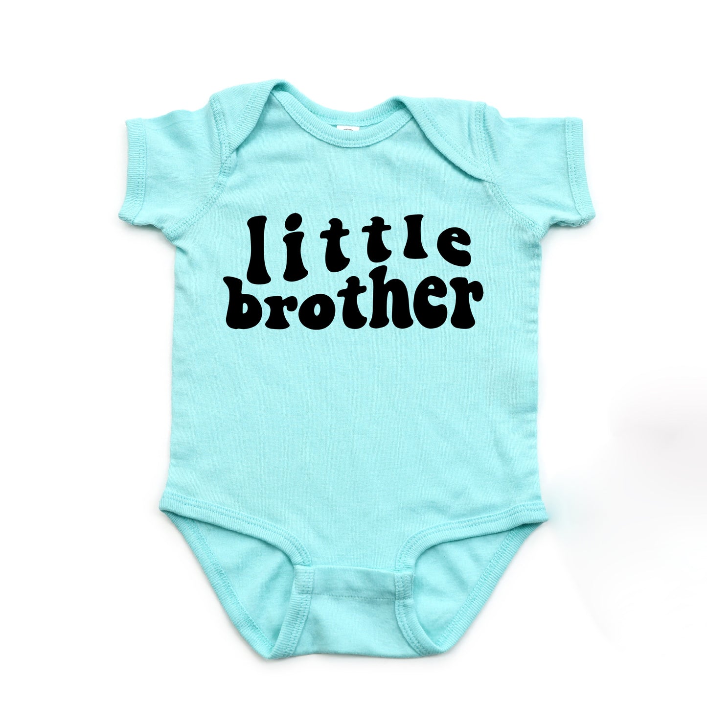 Little Brother Wavy | Baby Graphic Short Sleeve Bodysuit