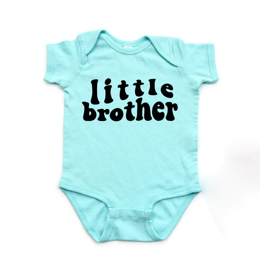 Little Brother Wavy | Baby Graphic Short Sleeve Bodysuit