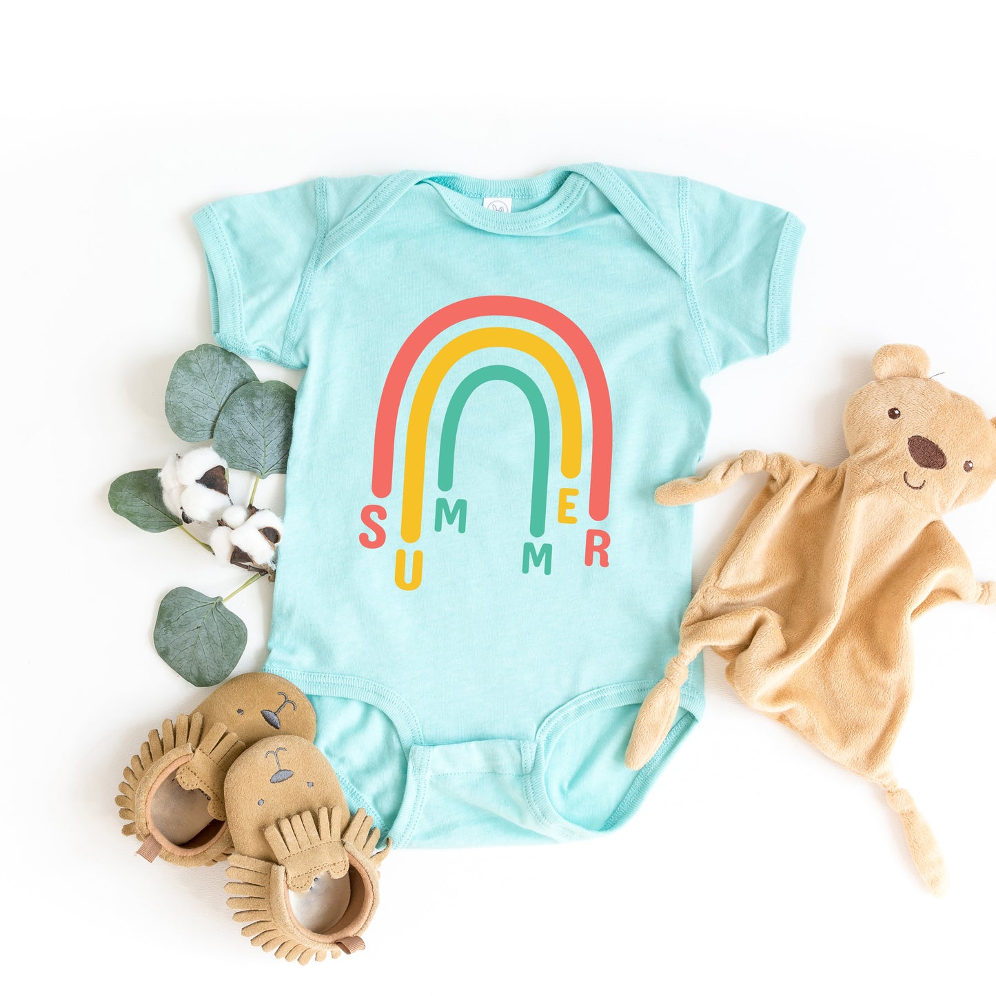 Rainbow Summer | Baby Graphic Short Sleeve Bodysuit