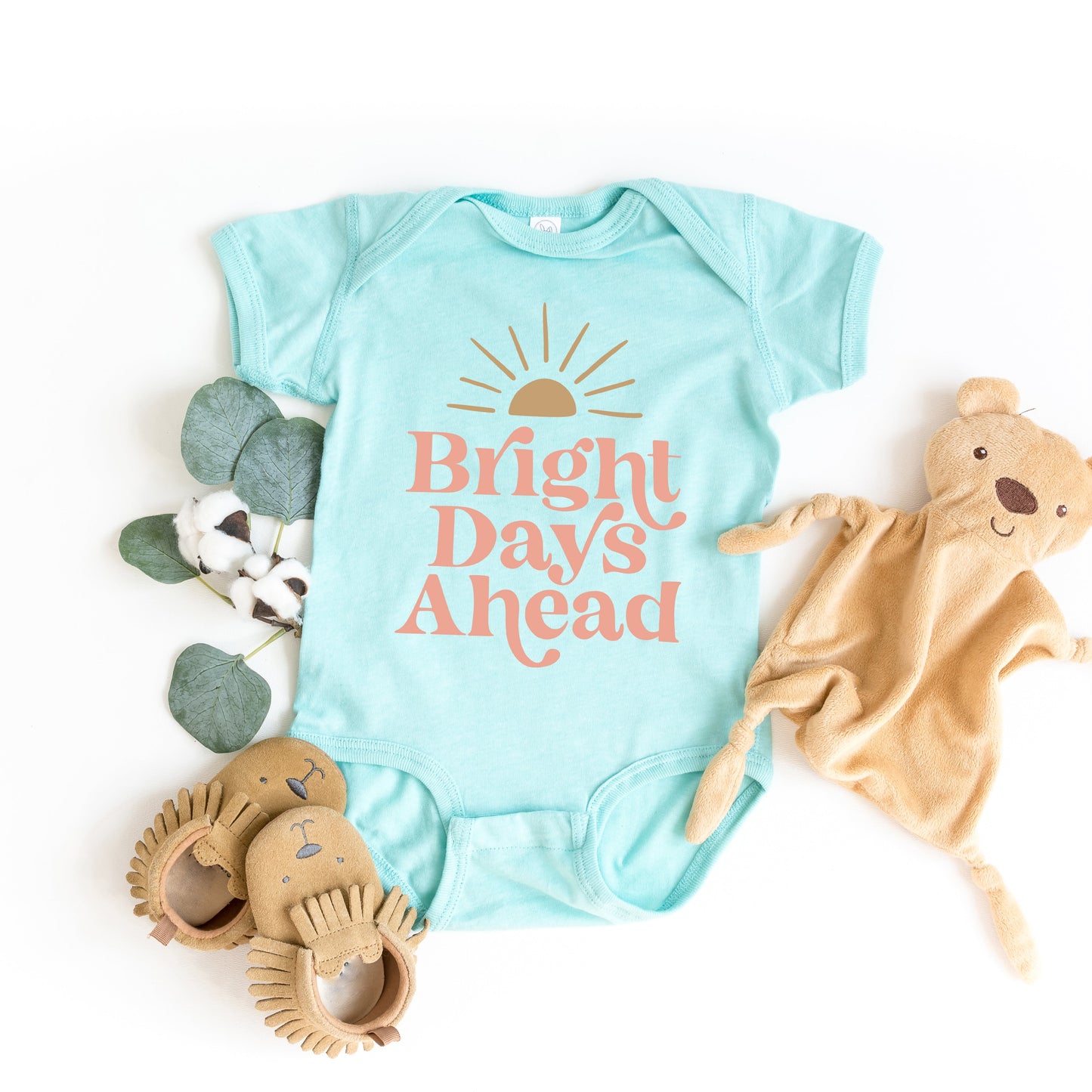 Bright Days Ahead Sun | Baby Graphic Short Sleeve Bodysuit