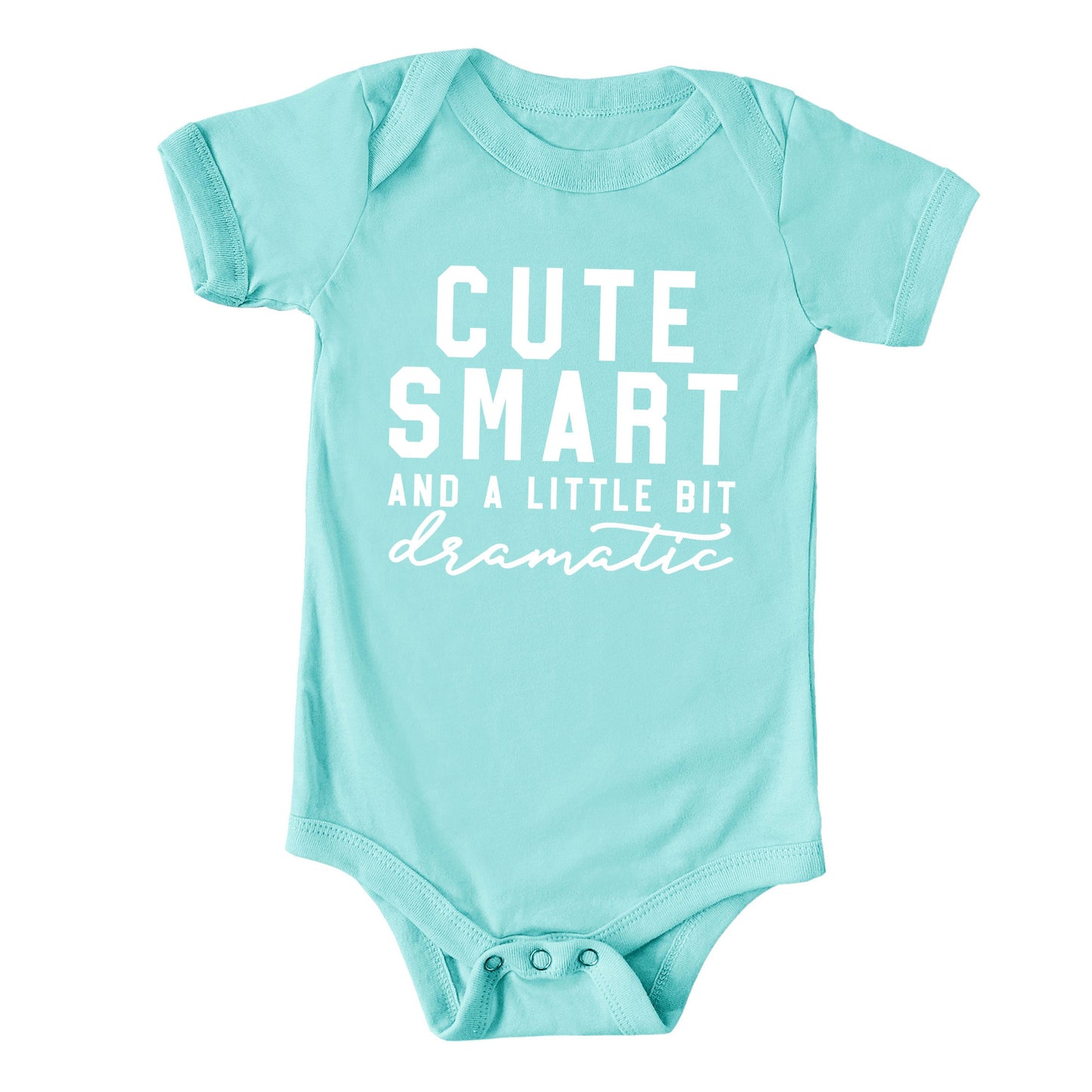 Cute Smart Dramatic | Baby Graphic Short Sleeve Bodysuit