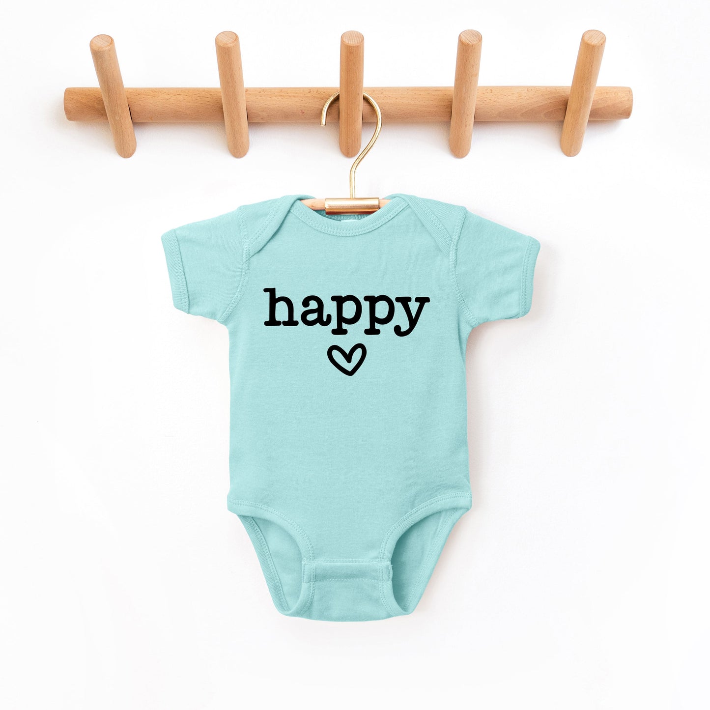 Happy Heart | Baby Graphic Short Sleeve Bodysuit