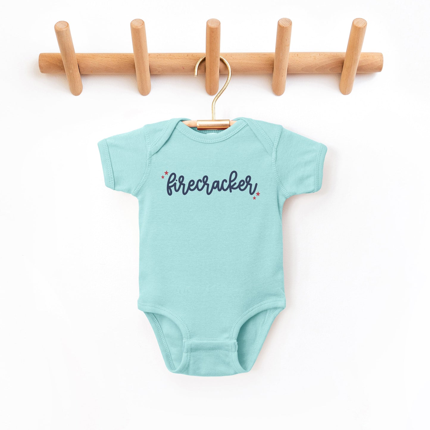 Firecracker Stars | Baby Graphic Short Sleeve Bodysuit