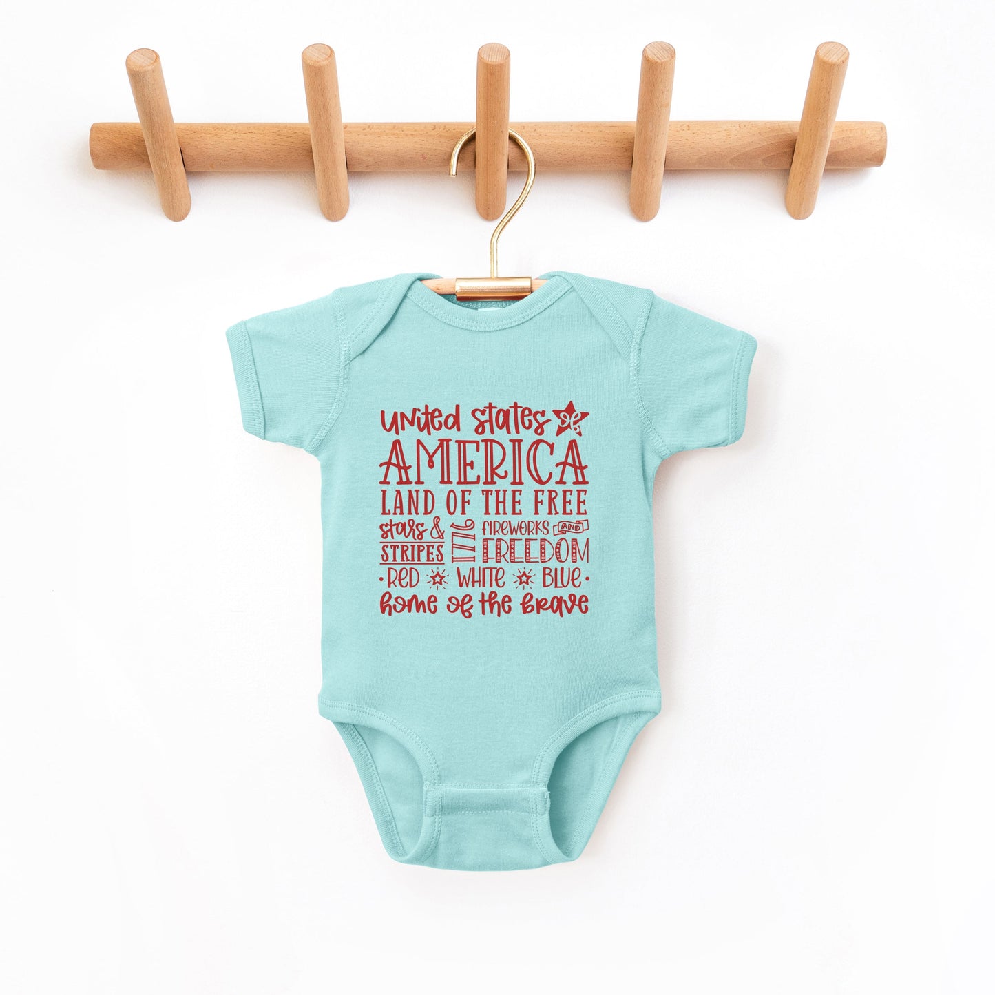 4th of July Subway | Baby Graphic Short Sleeve Bodysuit