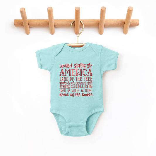 4th of July Subway | Baby Graphic Short Sleeve Bodysuit