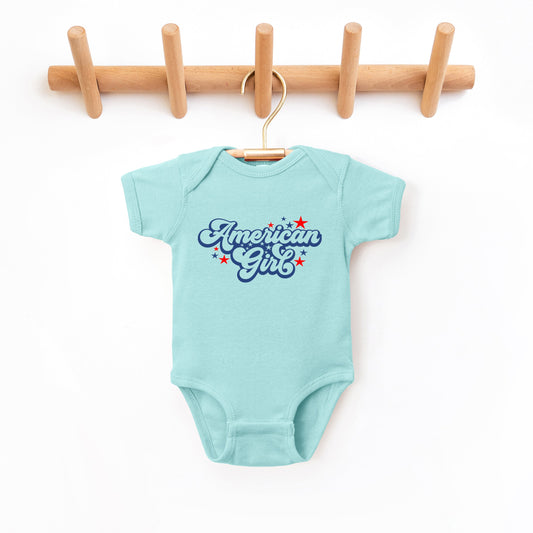 American Girl Retro Stars | Baby Graphic Short Sleeve Bodysuit