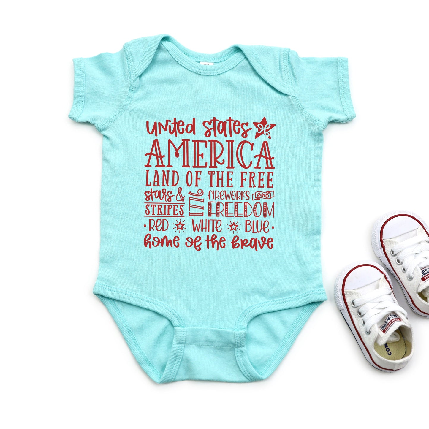 4th Of July Subway | Baby Graphic Short Sleeve Bodysuit