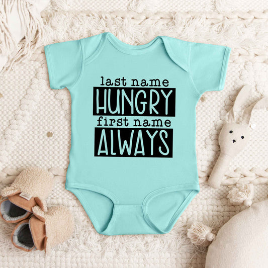 Last Name Hungry | Baby Graphic Short Sleeve Bodysuit