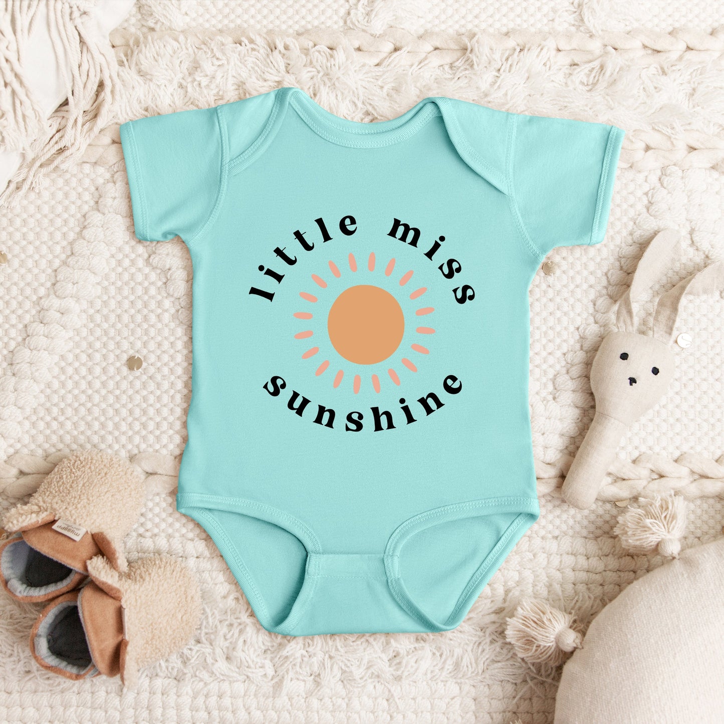 Little Miss Sunshine Sun | Baby Graphic Short Sleeve Bodysuit