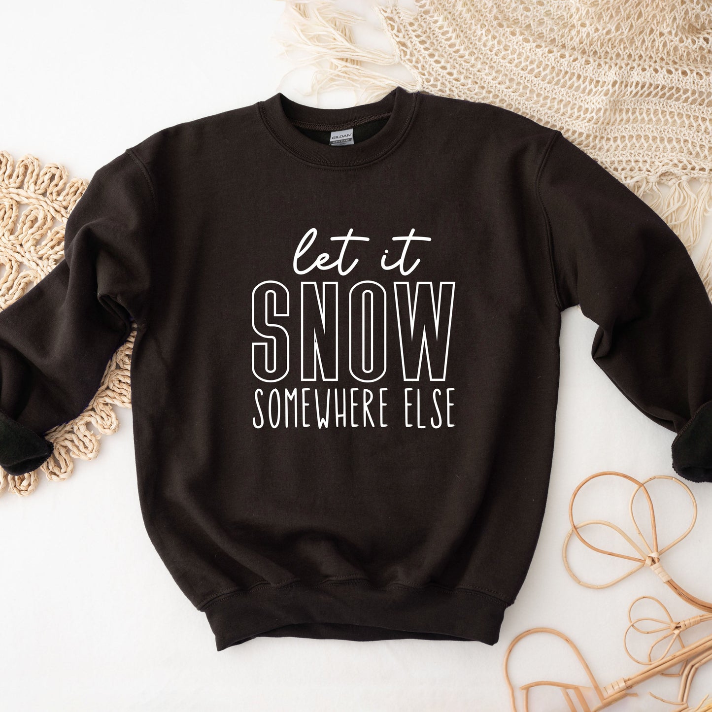 Let It Snow Somewhere Block | Sweatshirt