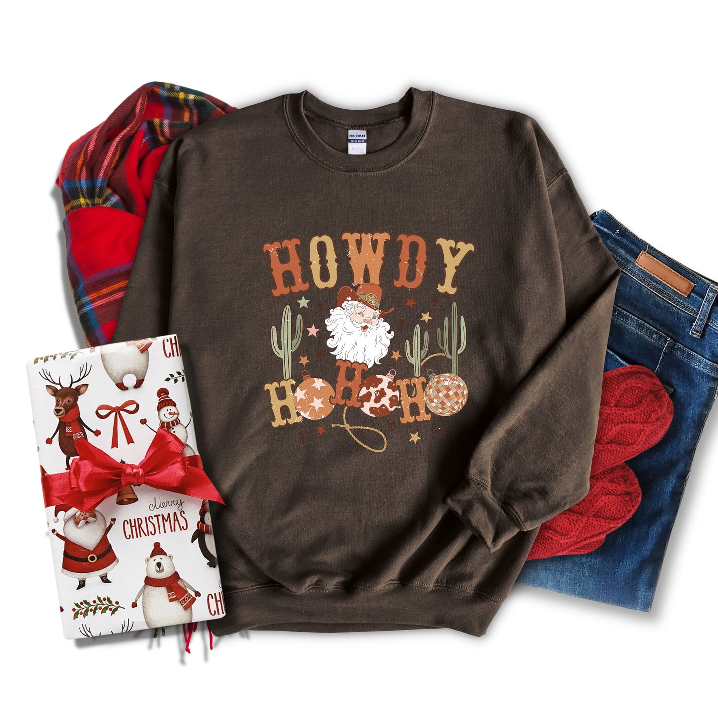 Western Santa Ho Ho Ho | Sweatshirt