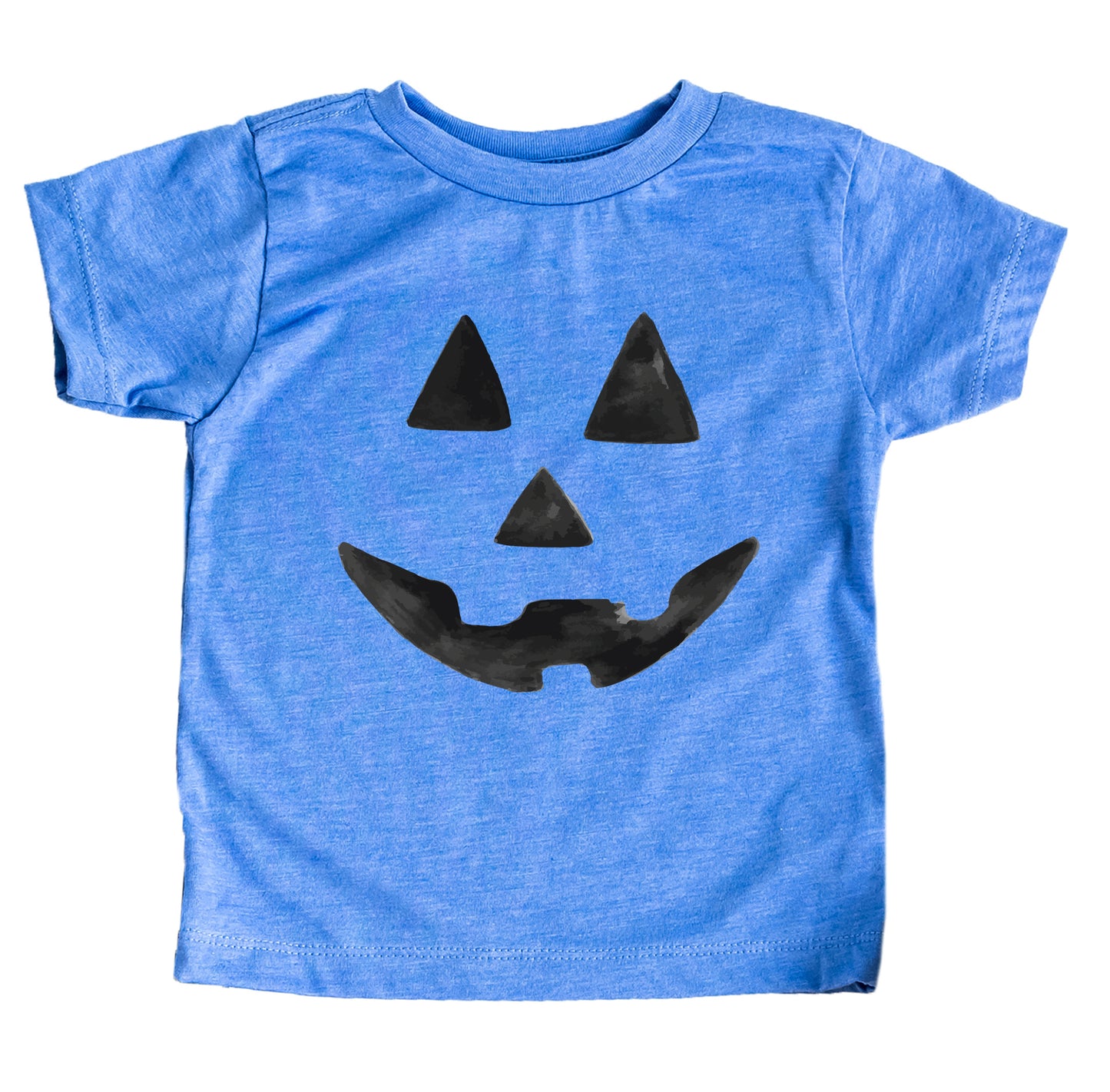 Watercolor Jack-O-Lantern Face | Toddler Graphic Short Sleeve Tee