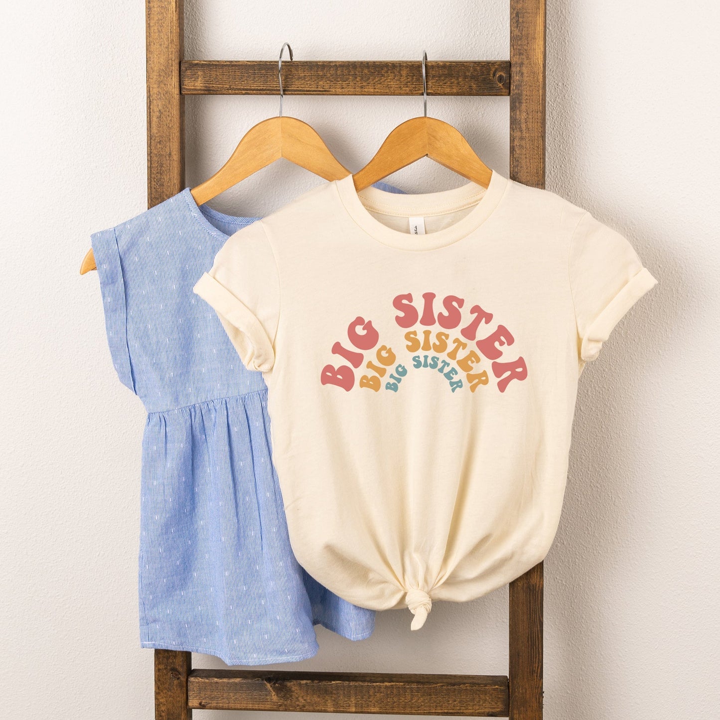 Big Sister Stacked Curved | Youth Graphic Short Sleeve Tee