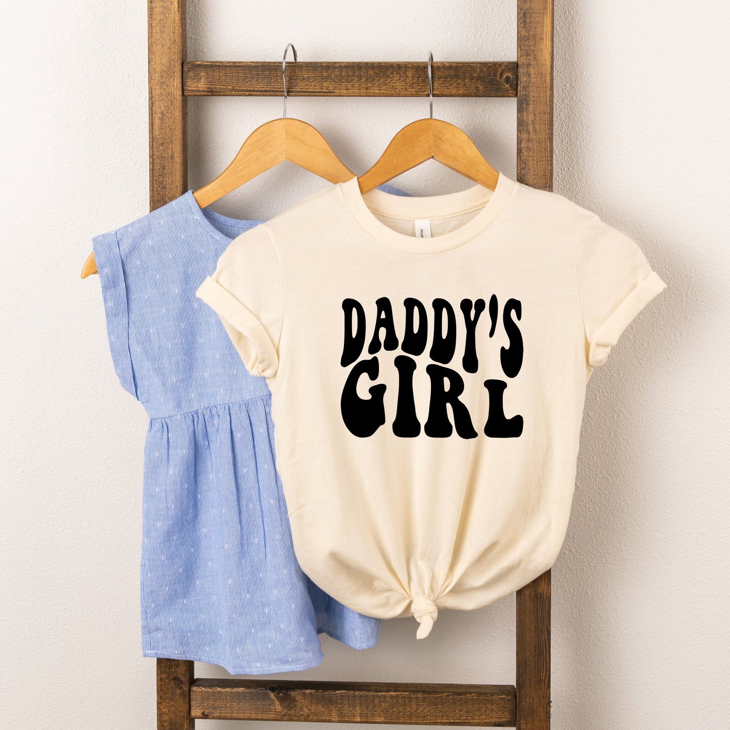 Daddy's Girl Wavy | Toddler Short Sleeve Crew Neck