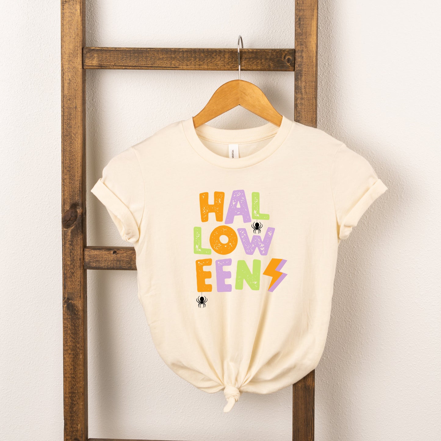 Halloween Lightning Bolt Colorful | Youth Short Sleeve Crew Neck