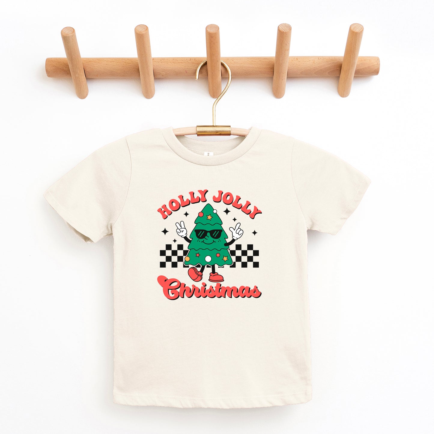 Holly Jolly Christmas Tree | Youth Graphic Short Sleeve Tee