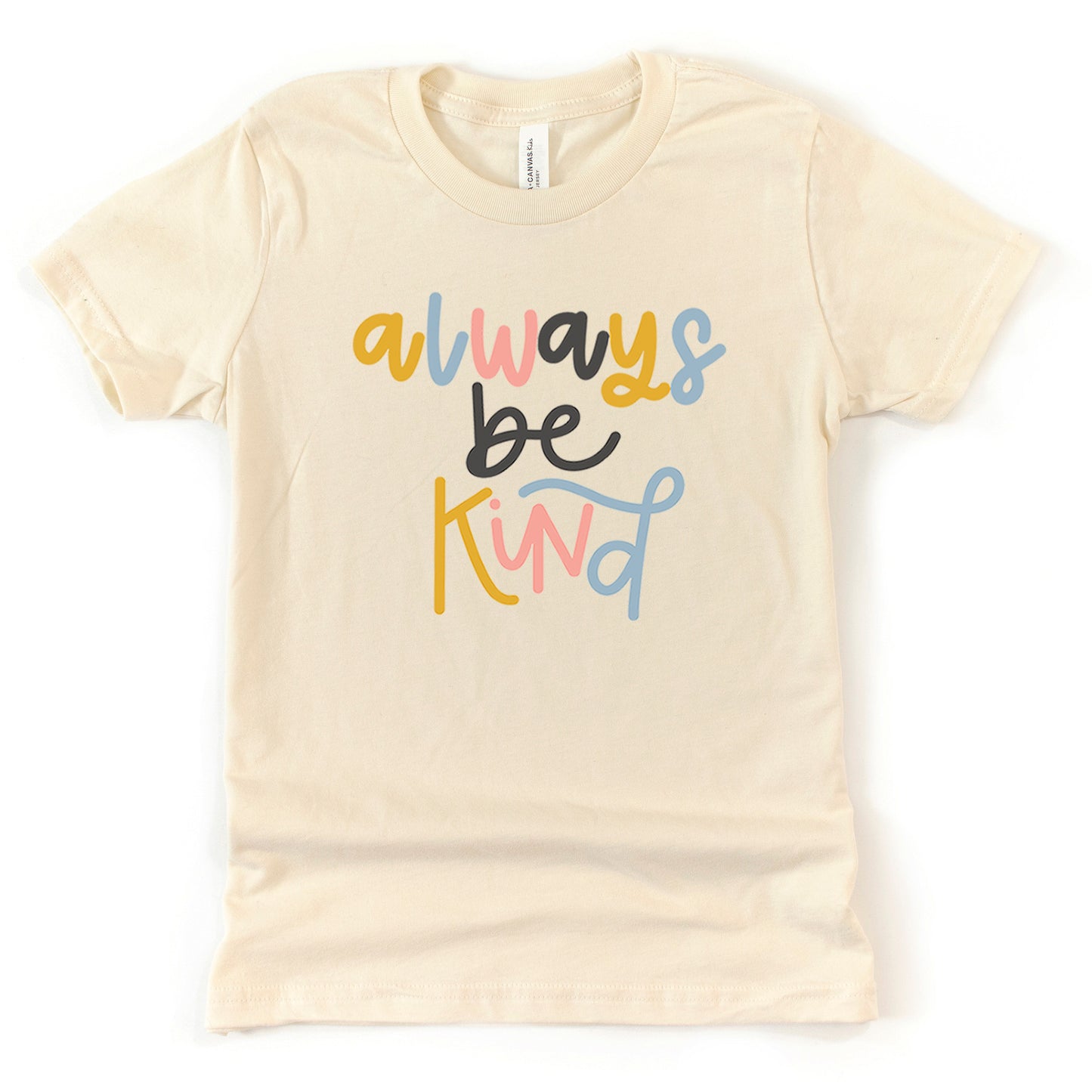 Always Be Kind Colorful | Youth Short Sleeve Crew Neck