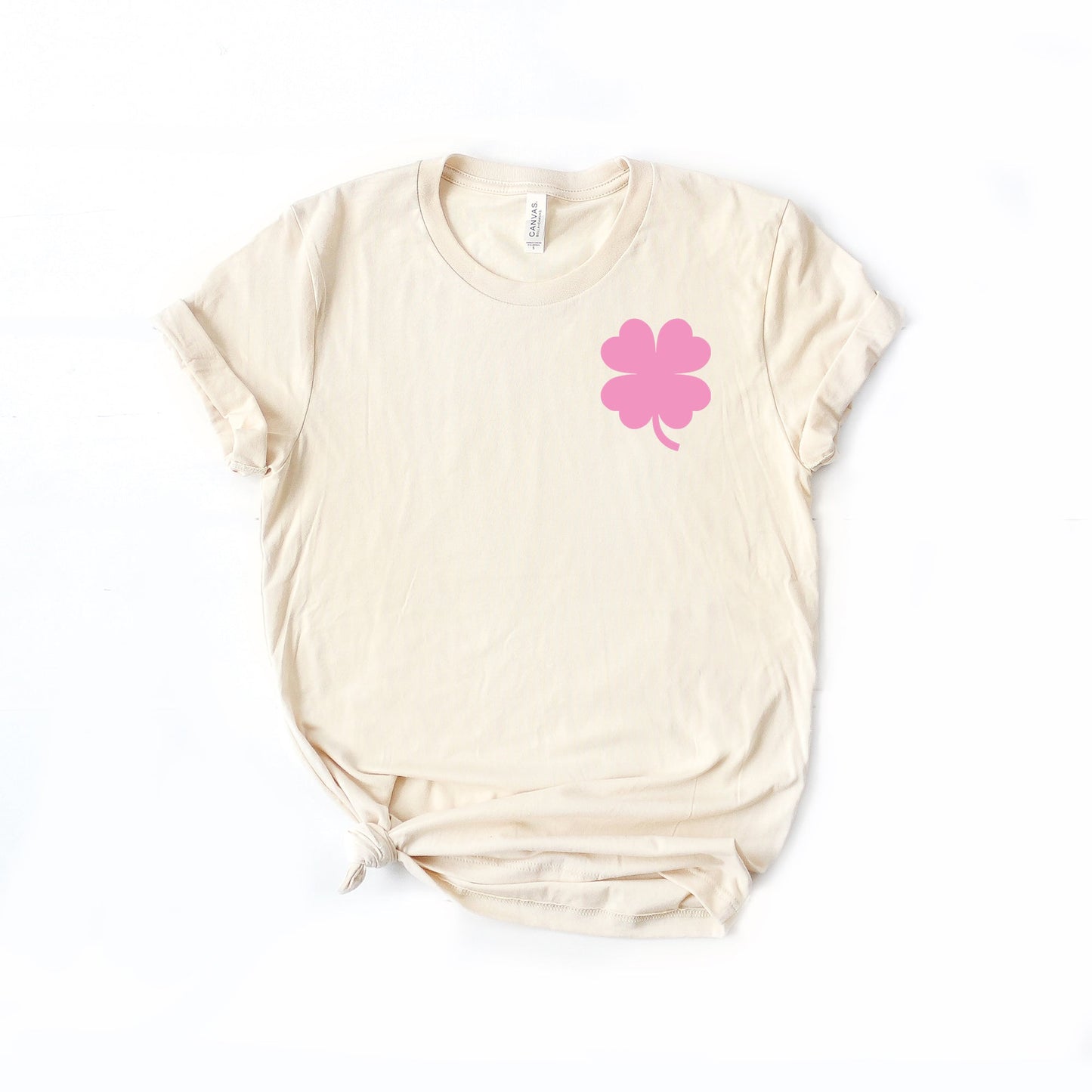 Lucky Clover Checkered | Front & Back Short Sleeve Graphic Tee