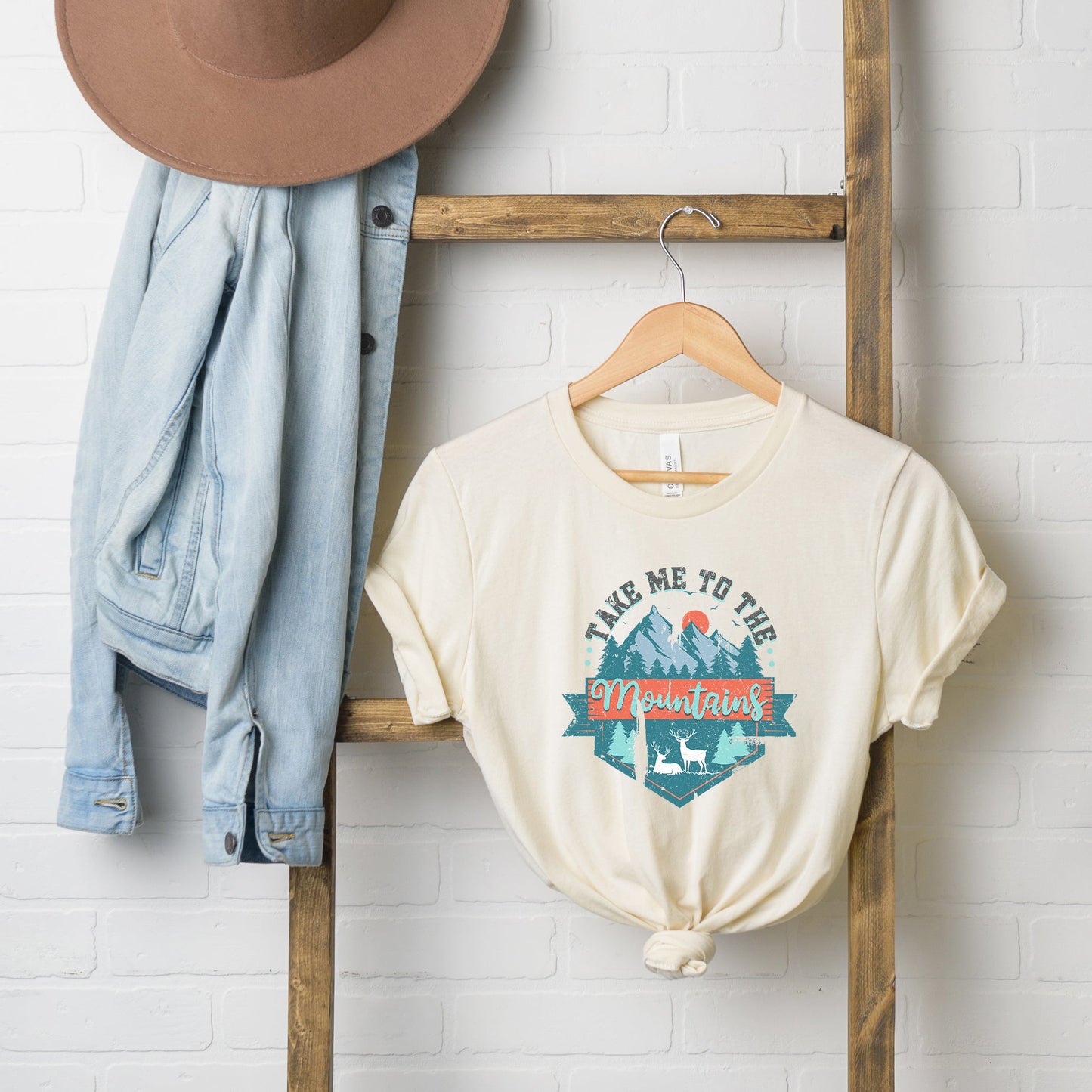 Take Me To The Mountains Colorful | Short Sleeve Graphic Tee