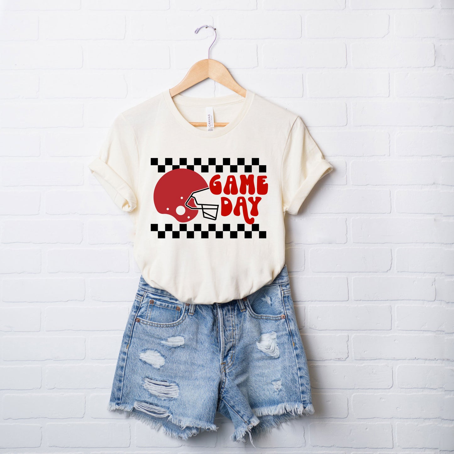 Checkered Game Day | Short Sleeve Graphic Tee