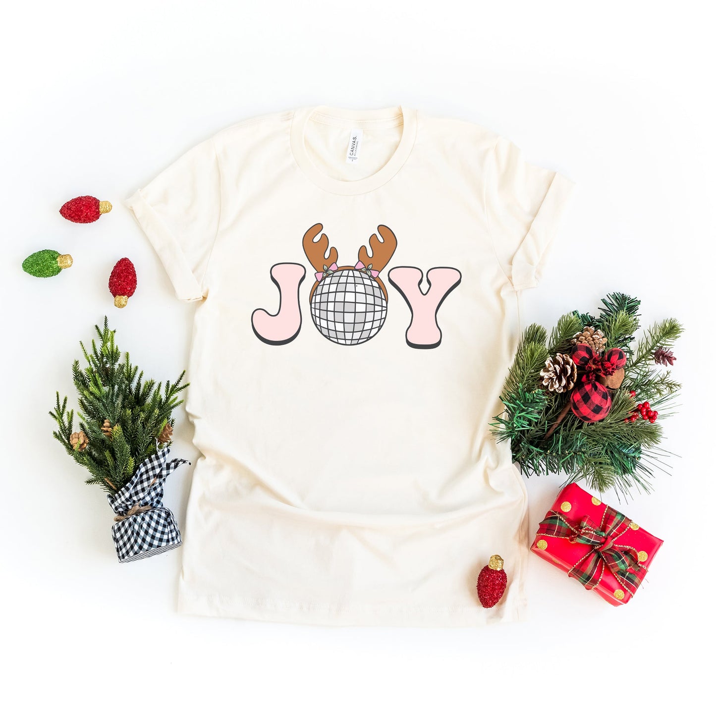 Joy Reindeer | Short Sleeve Crew Neck