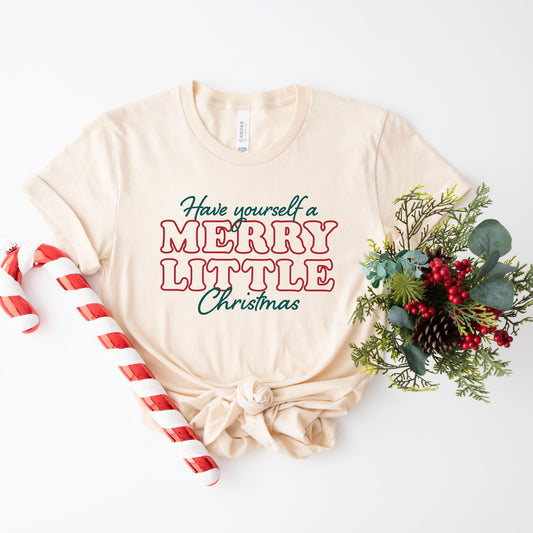 Merry Little Christmas | Short Sleeve Graphic Tee