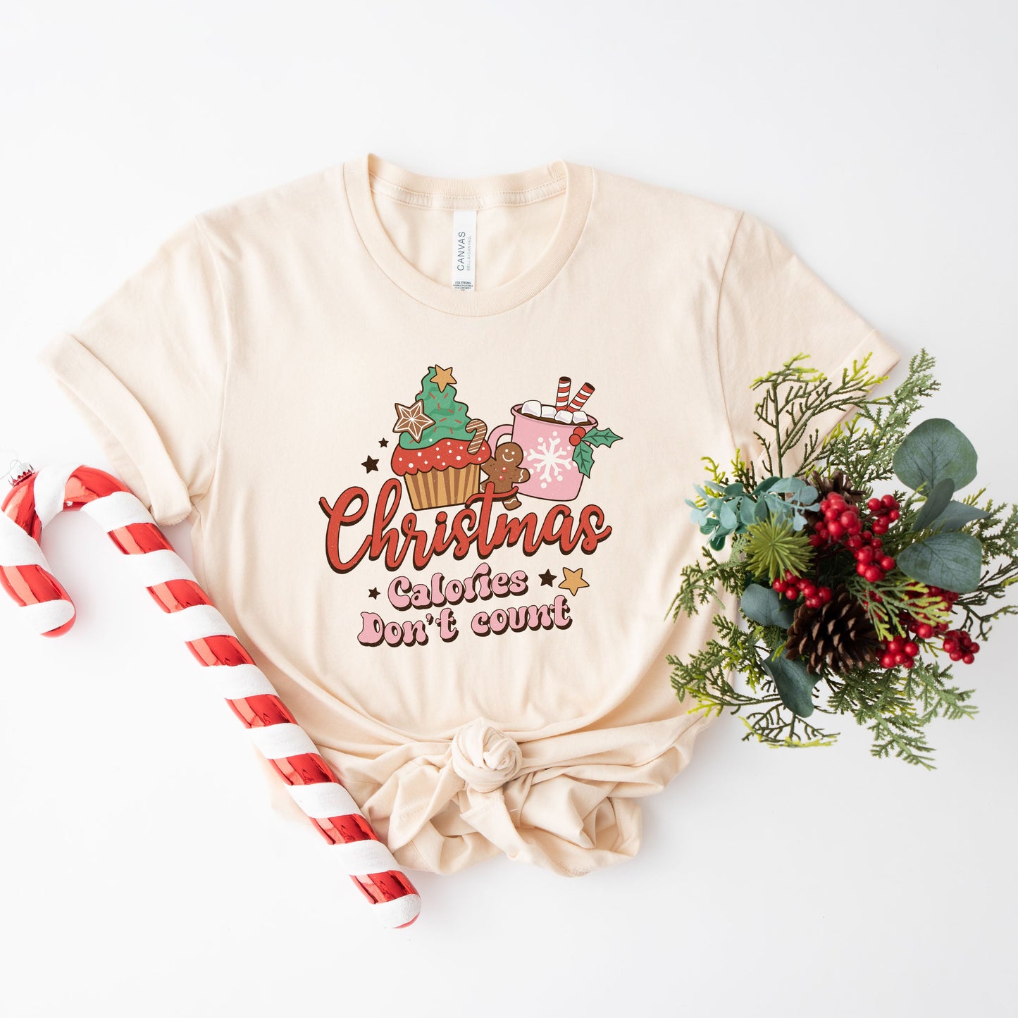 Christmas Calories Don't Count | Short Sleeve Graphic Tee