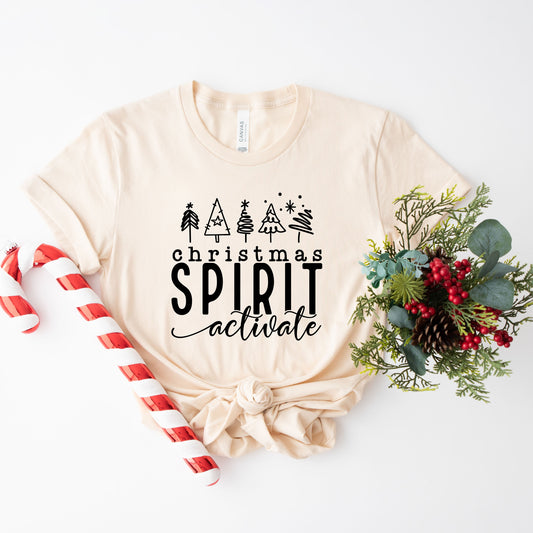 Christmas Spirit Activate | Short Sleeve Graphic Tee
