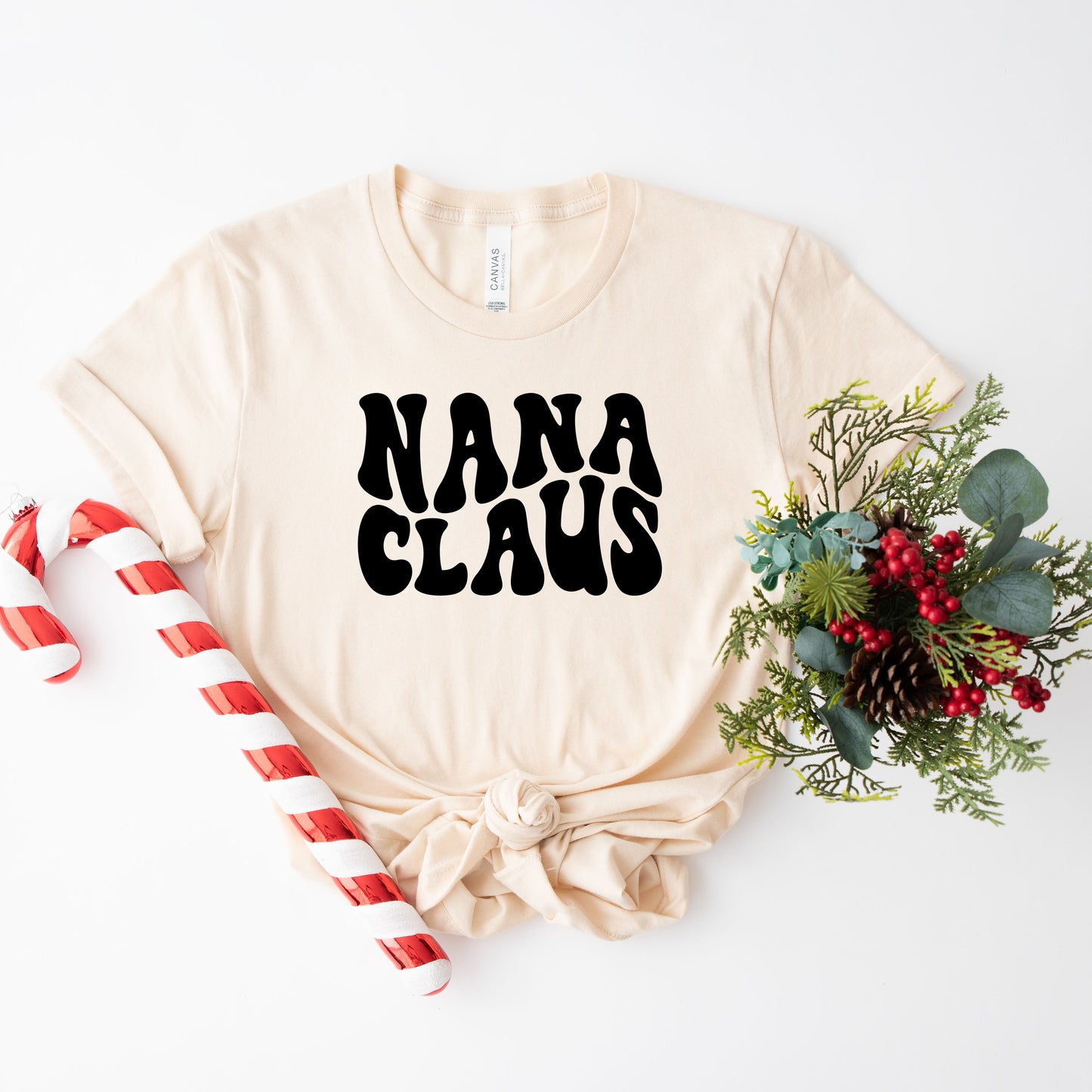 Nana Clause Wavy | Short Sleeve Graphic Tee
