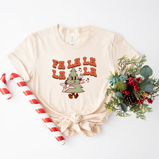 Fa La La Rockin' Tree | Short Sleeve Crew Neck