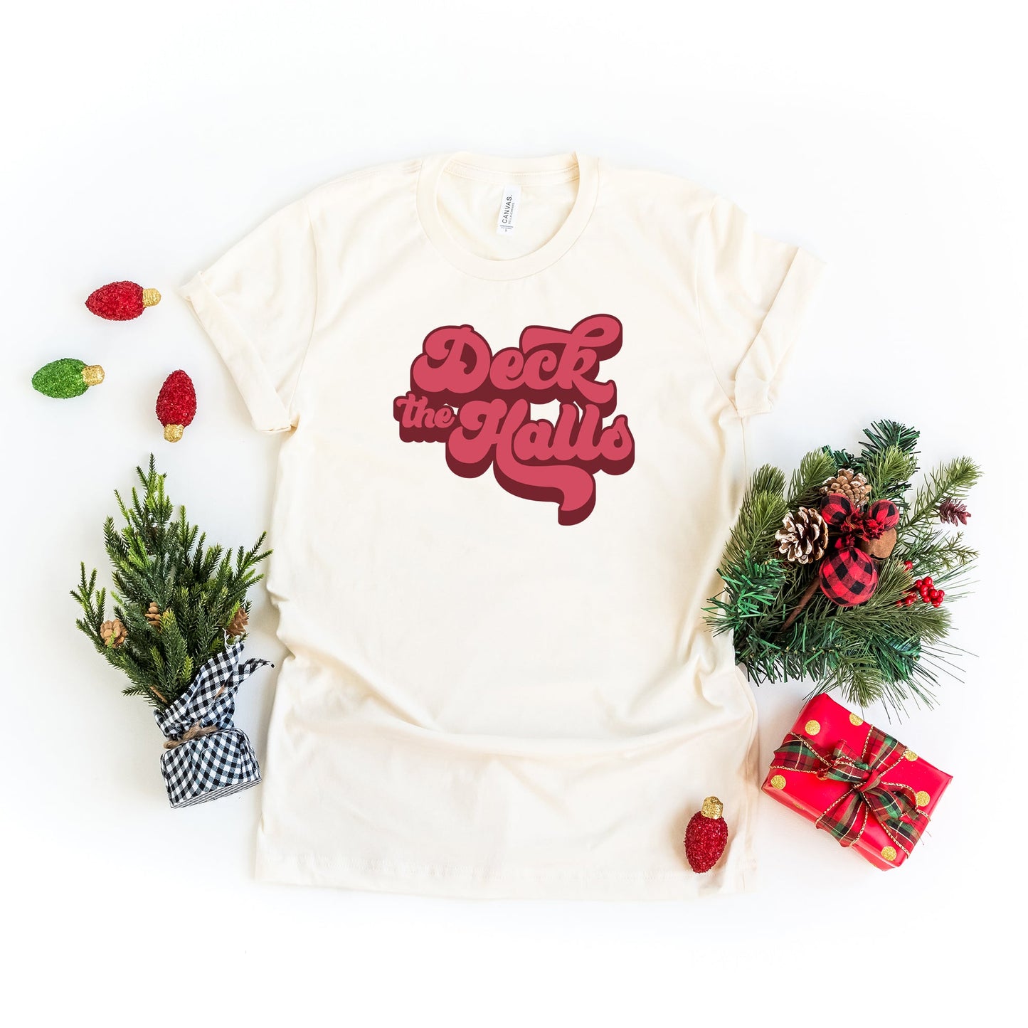 Retro Deck The Halls | Short Sleeve Graphic Tee