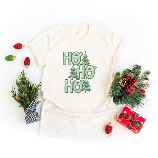 Ho Ho Ho Tree | Short Sleeve Crew Neck