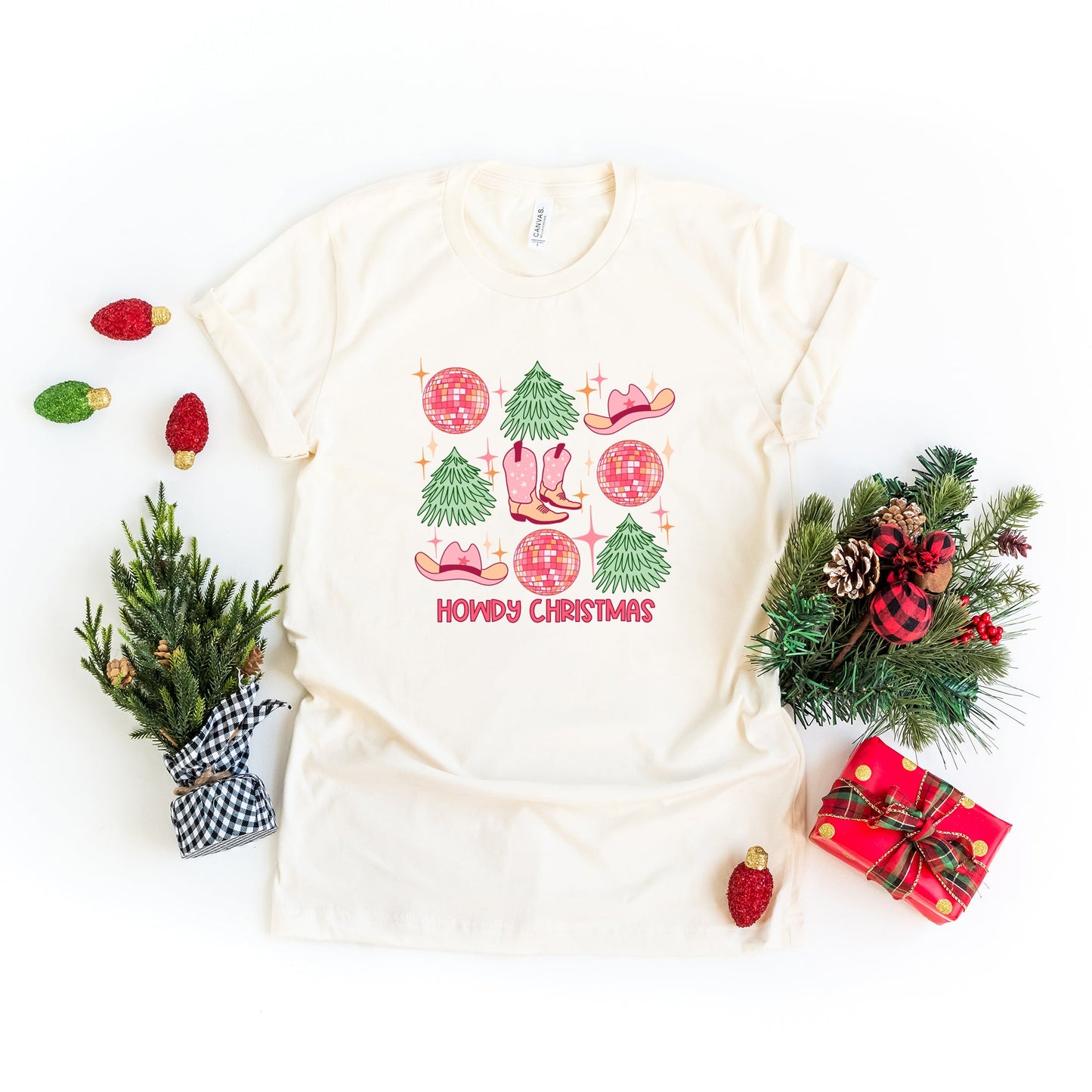 Cowgirl Christmas Chart | Short Sleeve Crew Neck