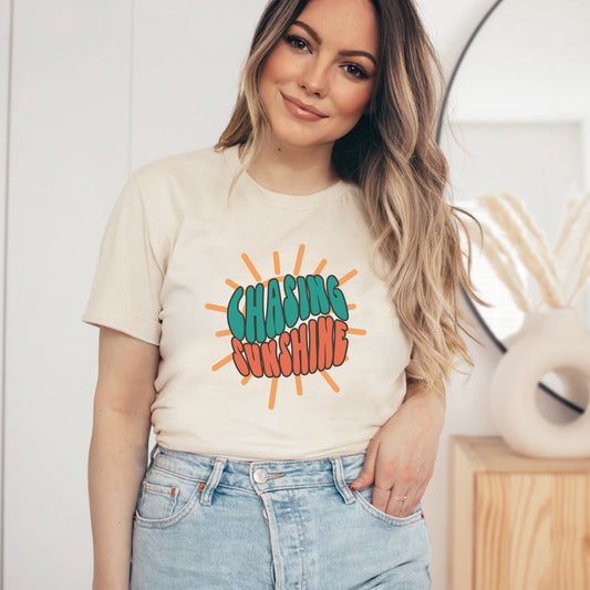 Chasing Sunshine Sun | Short Sleeve Graphic Tee