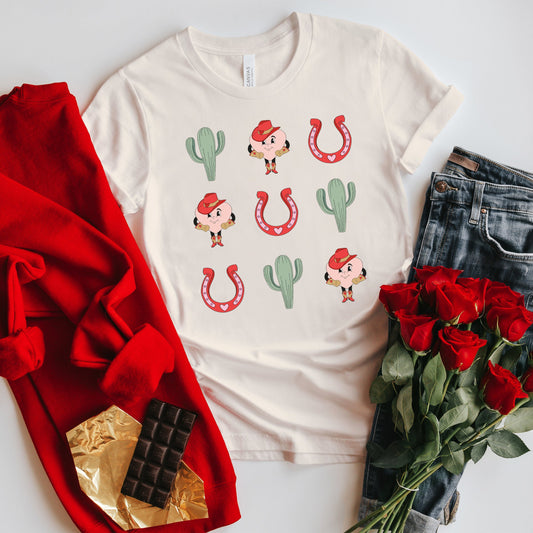 Western Valentine Chart | Short Sleeve Crew Neck