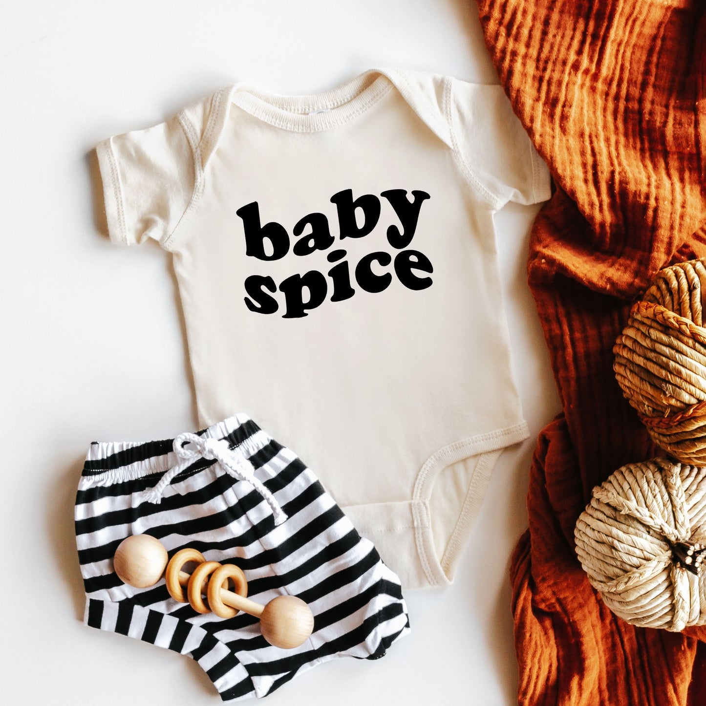 Baby Spice Bold | Baby Graphic Short Sleeve Bodysuit