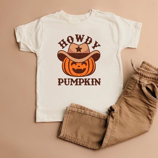 Howdy Pumpkin Hat | Toddler Graphic Short Sleeve Tee