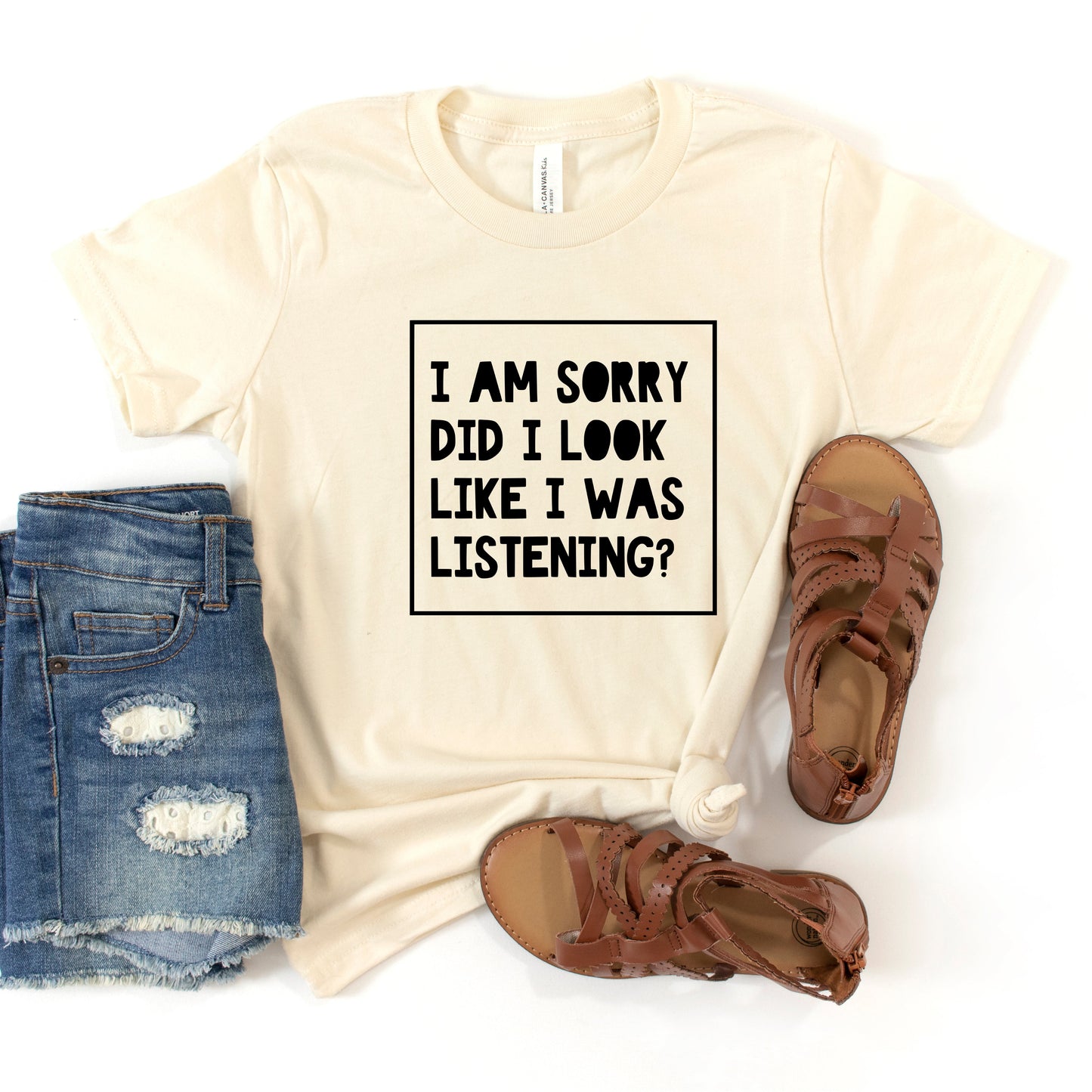 Look Like I Was Listening | Youth Short Sleeve Crew Neck