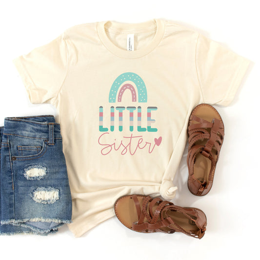 Little Sister Rainbow | Youth Short Sleeve Crew Neck
