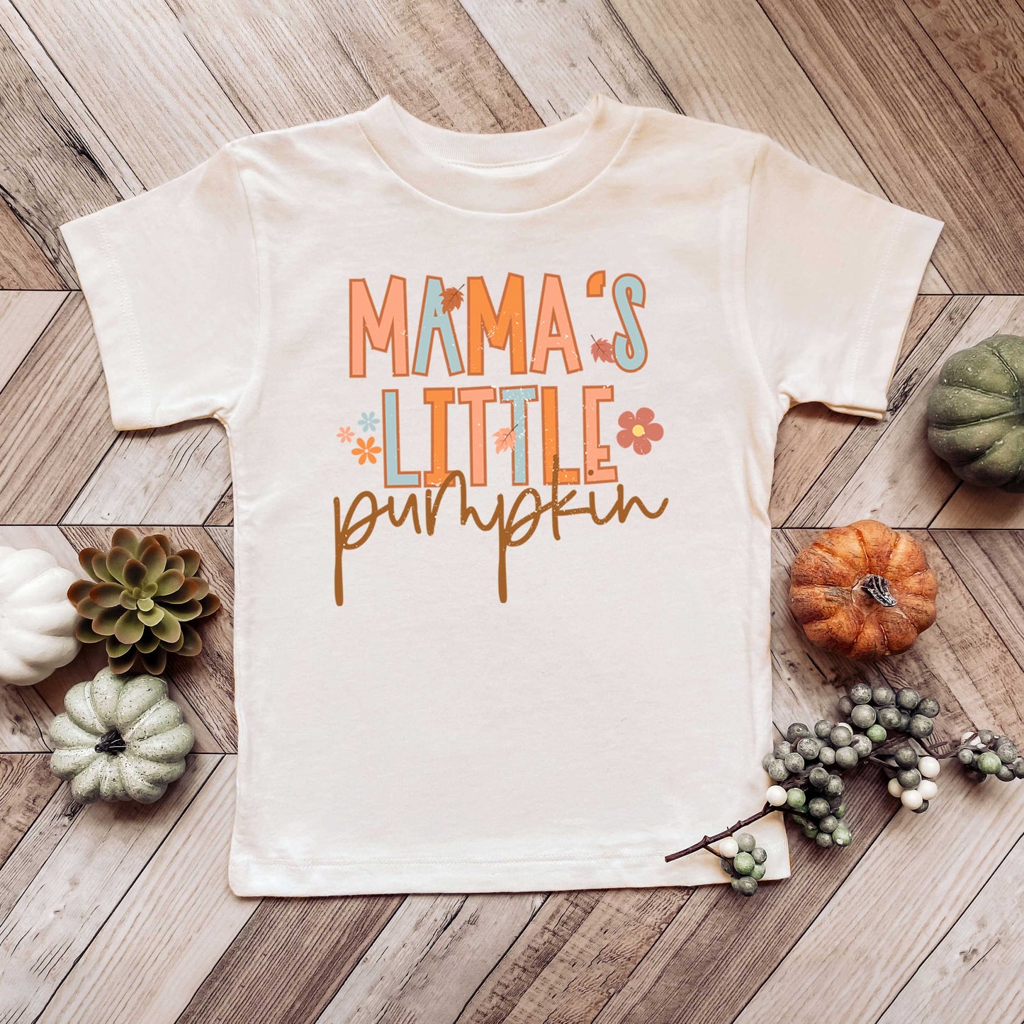 Mama's Little Pumpkin | Toddler Graphic Short Sleeve Tee