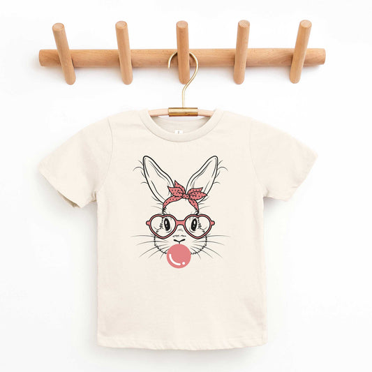 Easter Bunny With Bubble Gum | Youth Short Sleeve Crew Neck