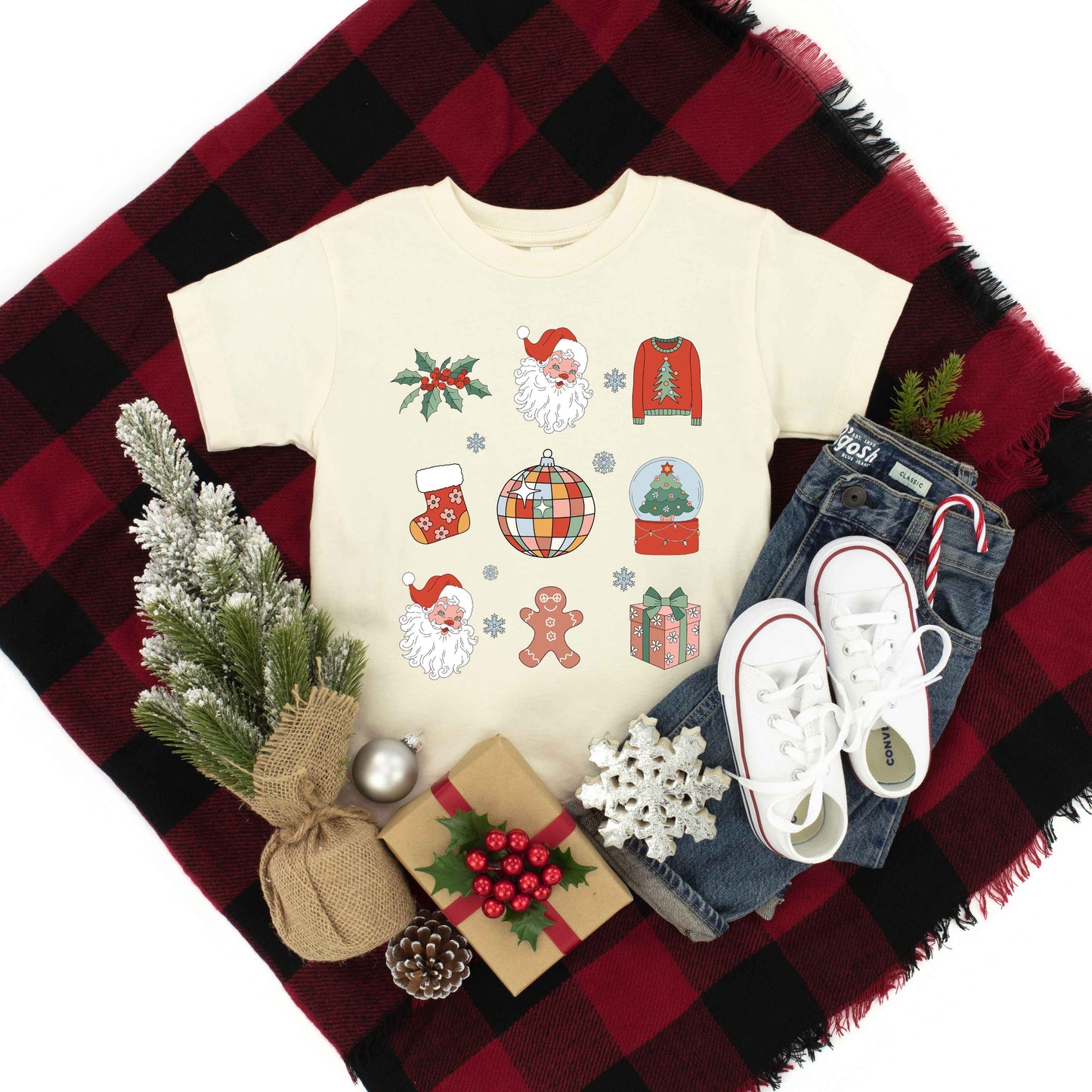 Christmas Collage | Youth Graphic Short Sleeve Tee