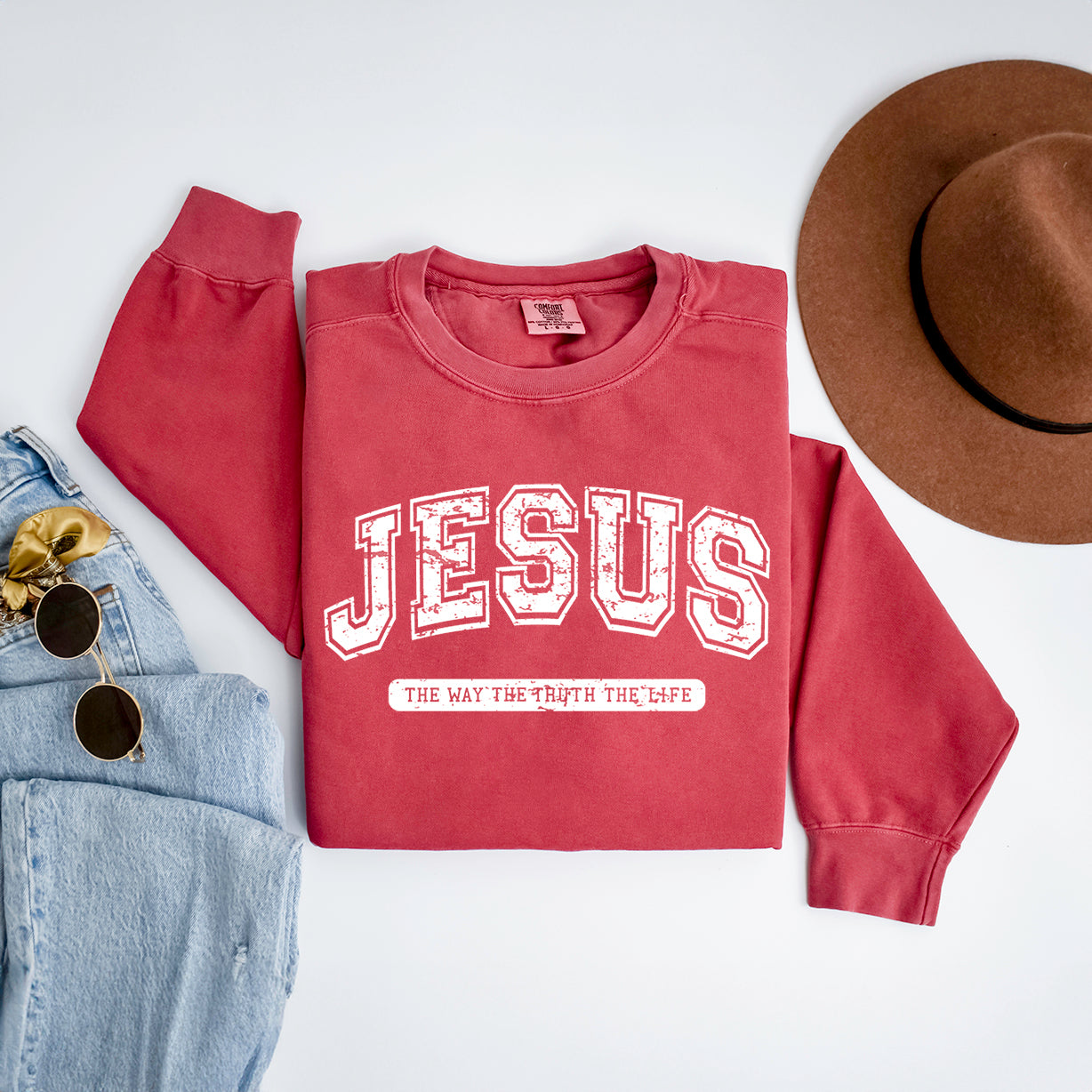 Jesus Varsity | Garment Dyed Sweatshirt