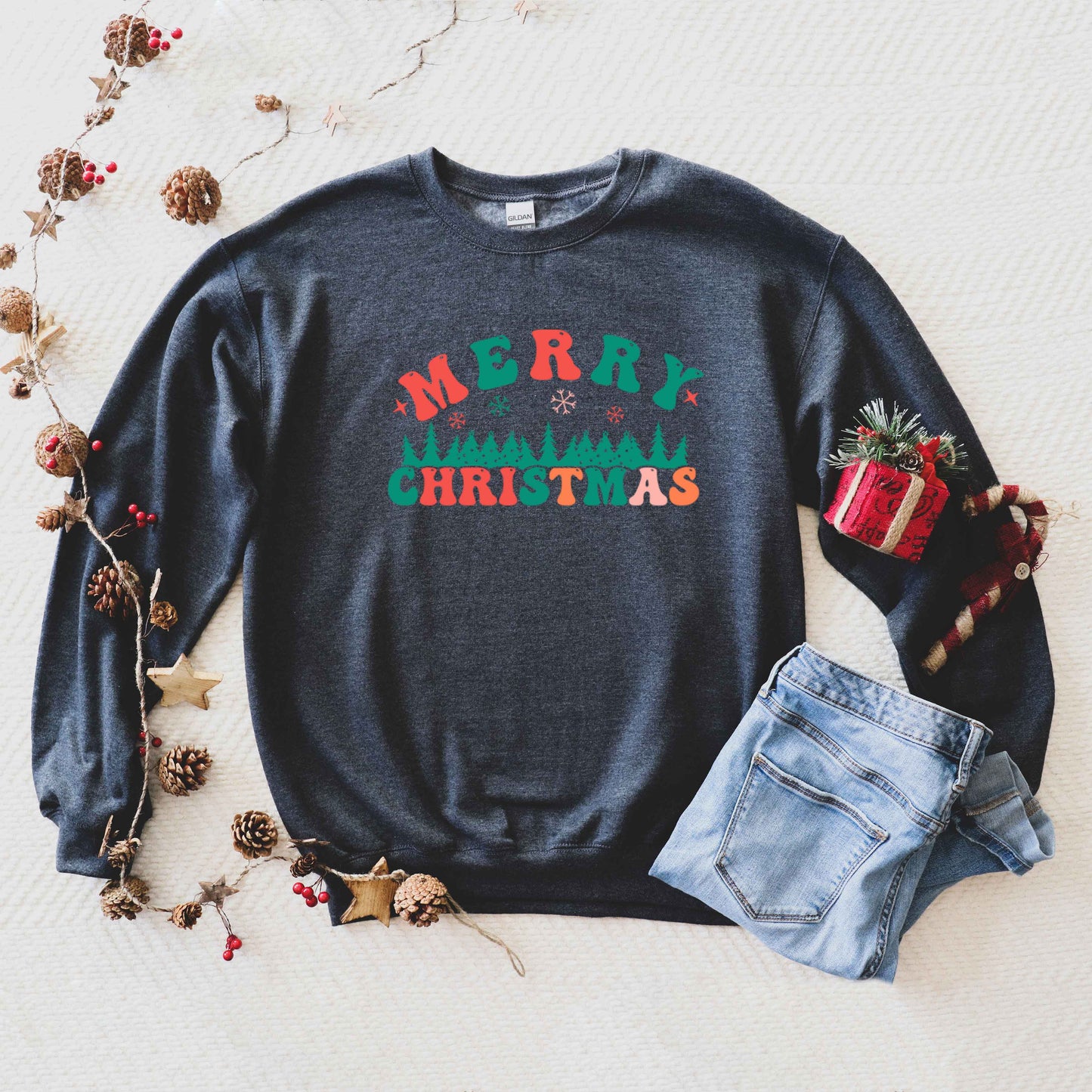 Merry Christmas Trees | Sweatshirt