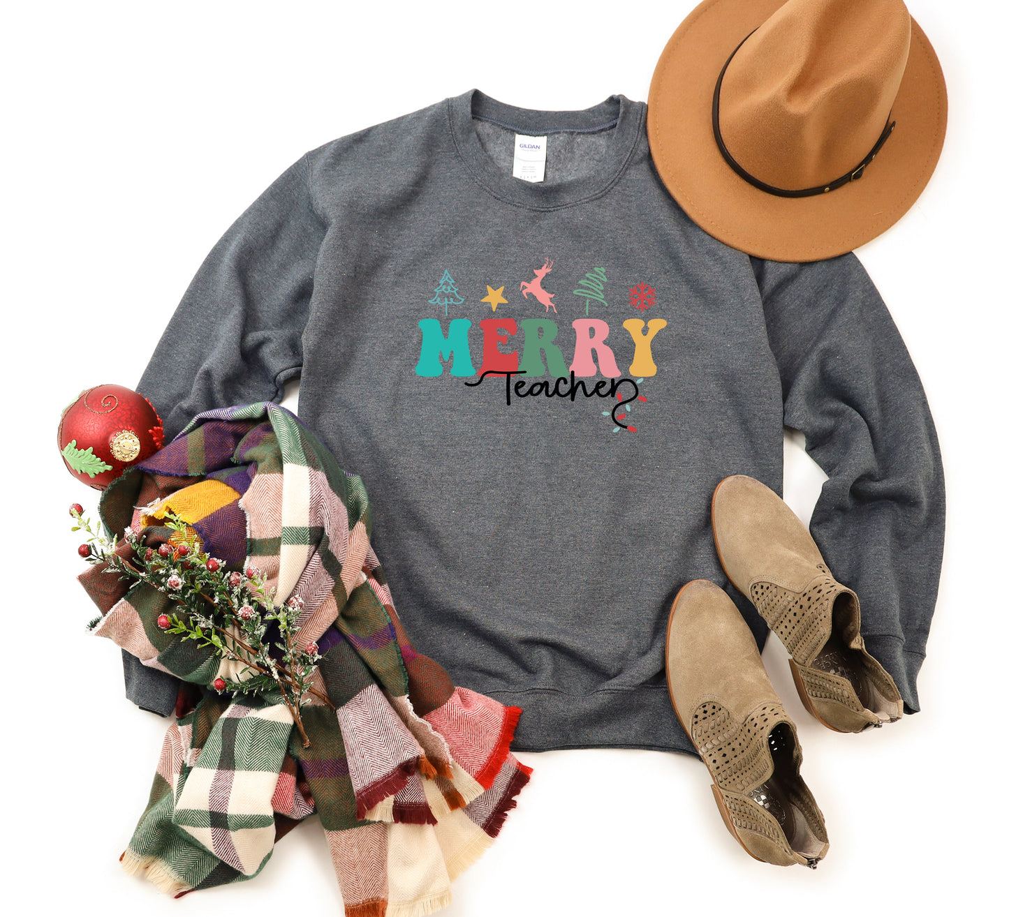 Merry Teacher | Sweatshirt